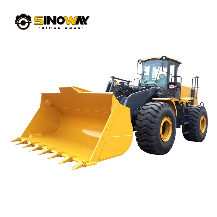 SINOWAY 8 ton shovel loader SWL80K front wheel loader with big loading capacity