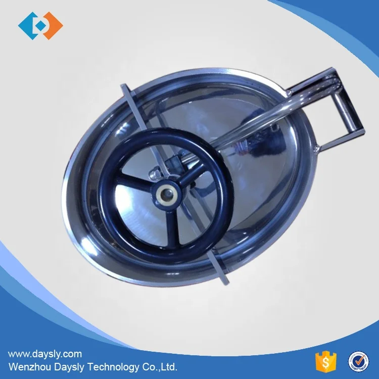 DSLB Oval Inward SUS304 SUS316L Manhole cover for water