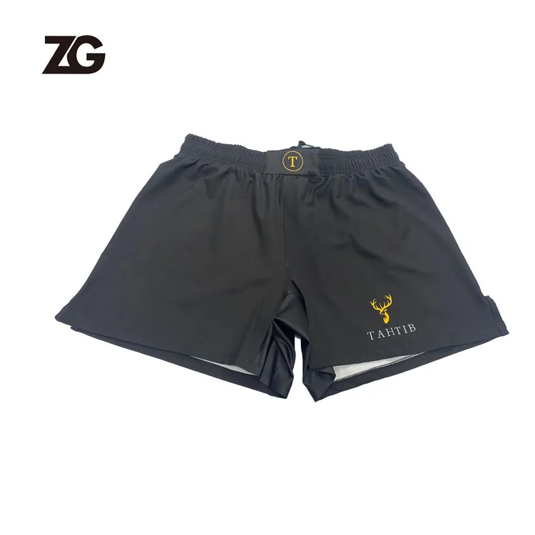 Manufacturer Custom Free Design Blank Boxing MMA-Shorts/Sublimation Printing Elastic MMA Short With Slit