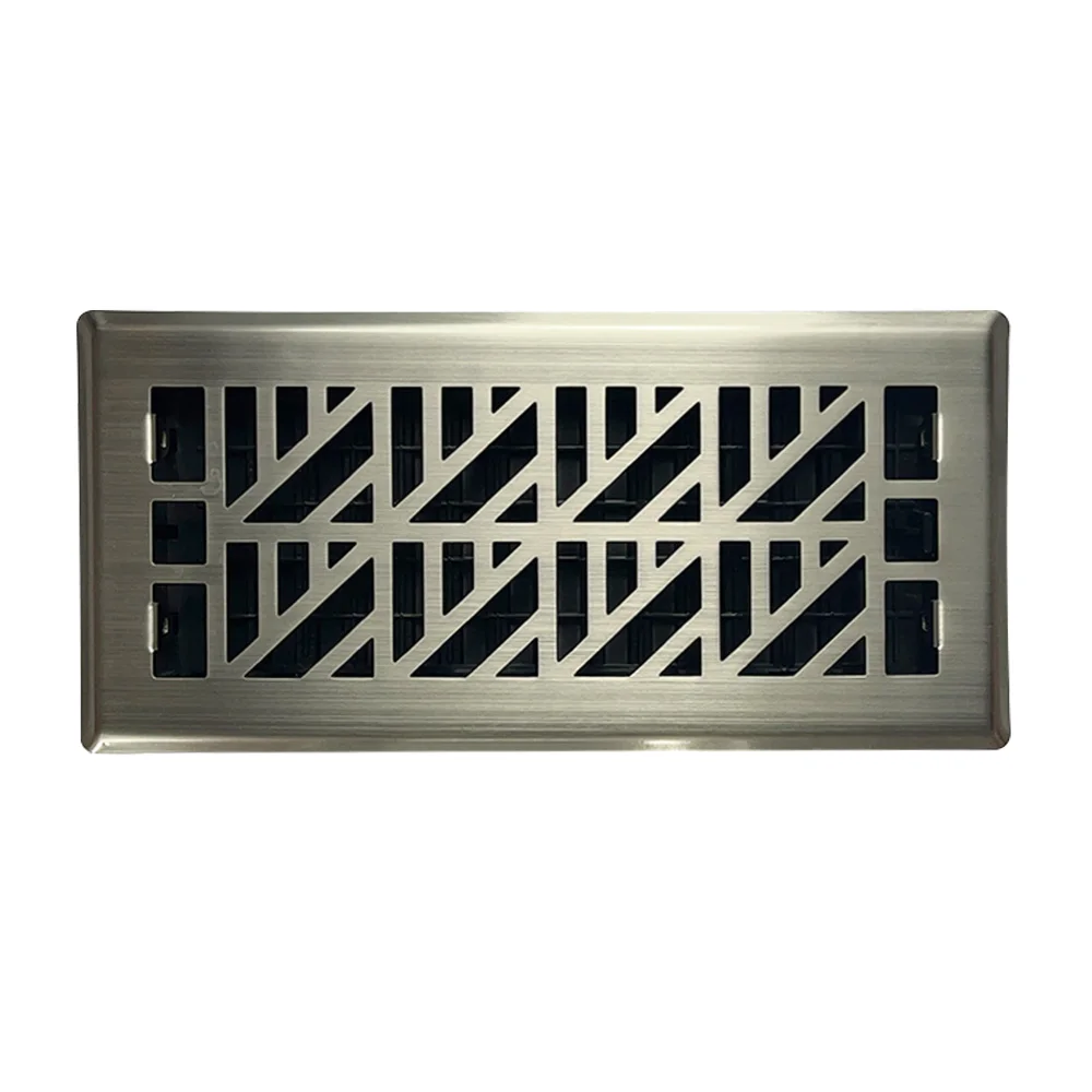 Heavy Duty 4x12 inch Floor Vent Covers  Floor Register Metal Damper Attached Steel Vent Cover for Home Floor