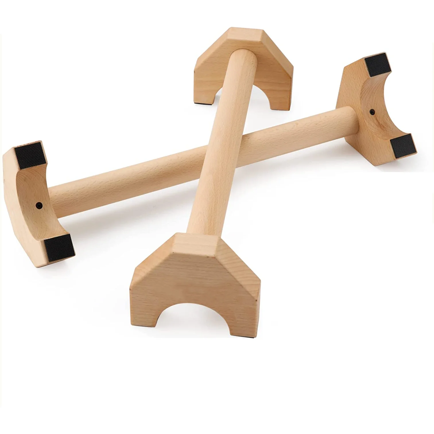 High-grade beech wood Push Up Bars Parallettes for Home Gym Fitness,Push up Stands Exercise, Push-up Handles Yoga Training
