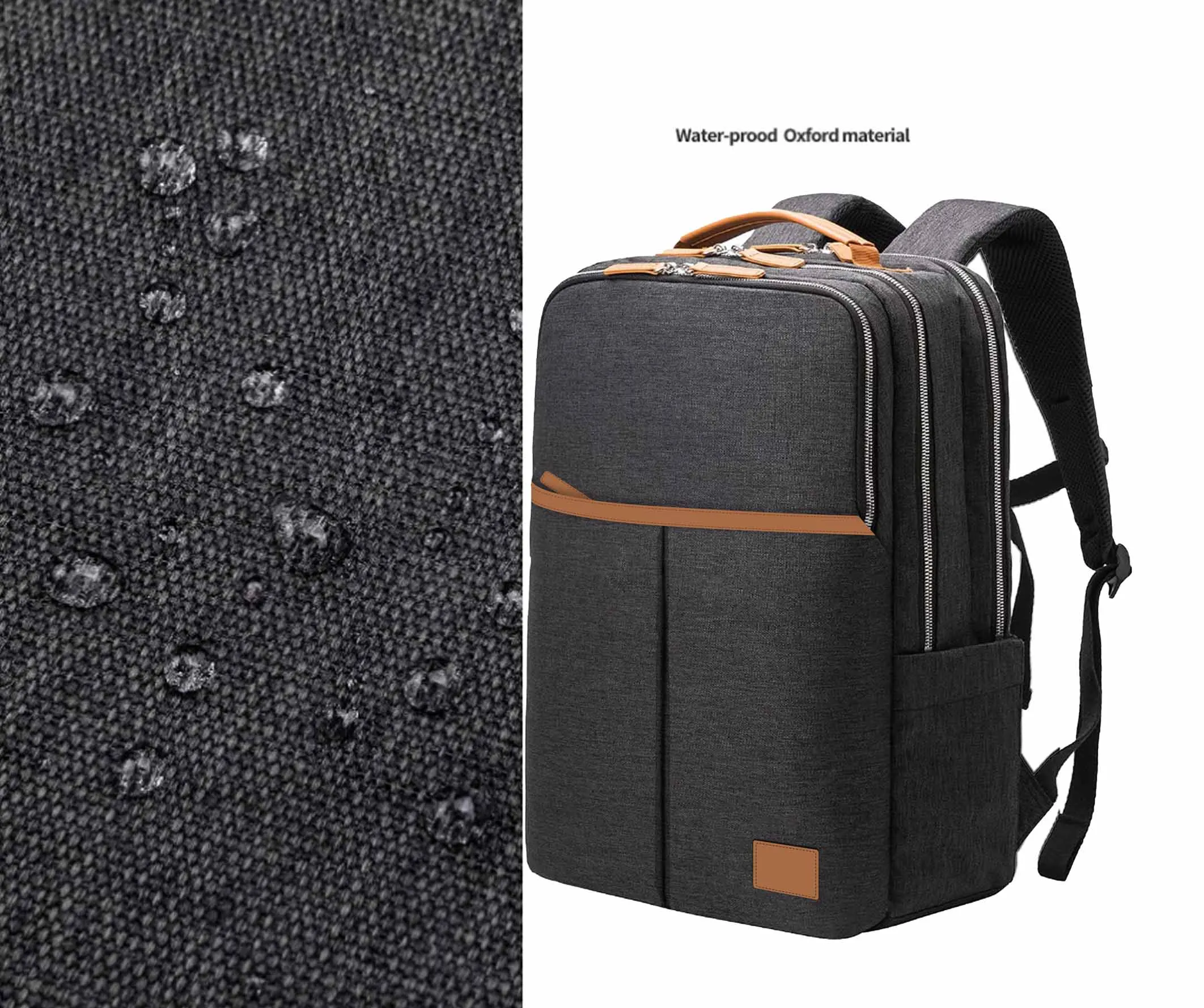 Big Storage Independent Design Safe Promotional Soft Belt Comfortable Men Business Backpack With Laptop Compartment