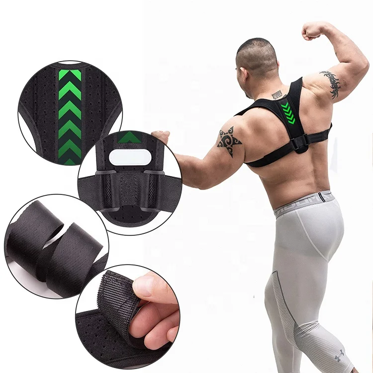 Wholesale Custom Logo Breathable Upright Shoulder Belt Upper Back Support Posture Corrector