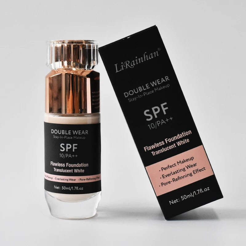 Waterproof Private Label Makeup Full Coverage Liquid Foundation Cream for  Black Skin