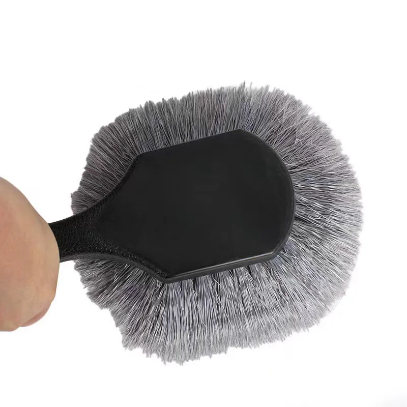 Hotsale Car Wheel hub brush Detail Wash Cleaning Brush With Plastic Handle