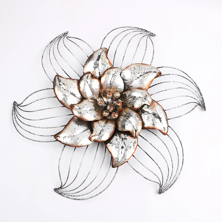 The Latest Design Iron Wall Art Home Decoration Metal Flower Wall Decor