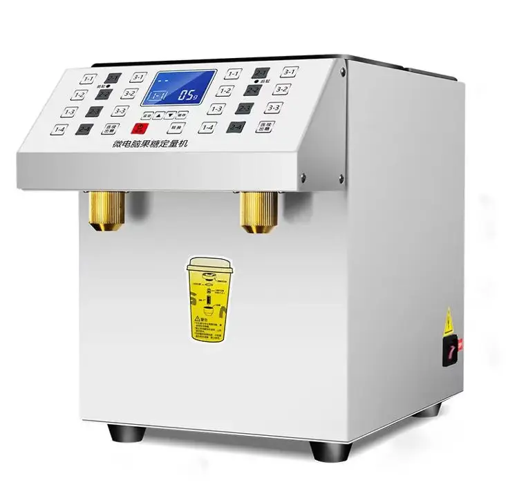 Double Tanks fructose machine 5L+5L fructose dispenser milk tea shop Precision fructose machine
