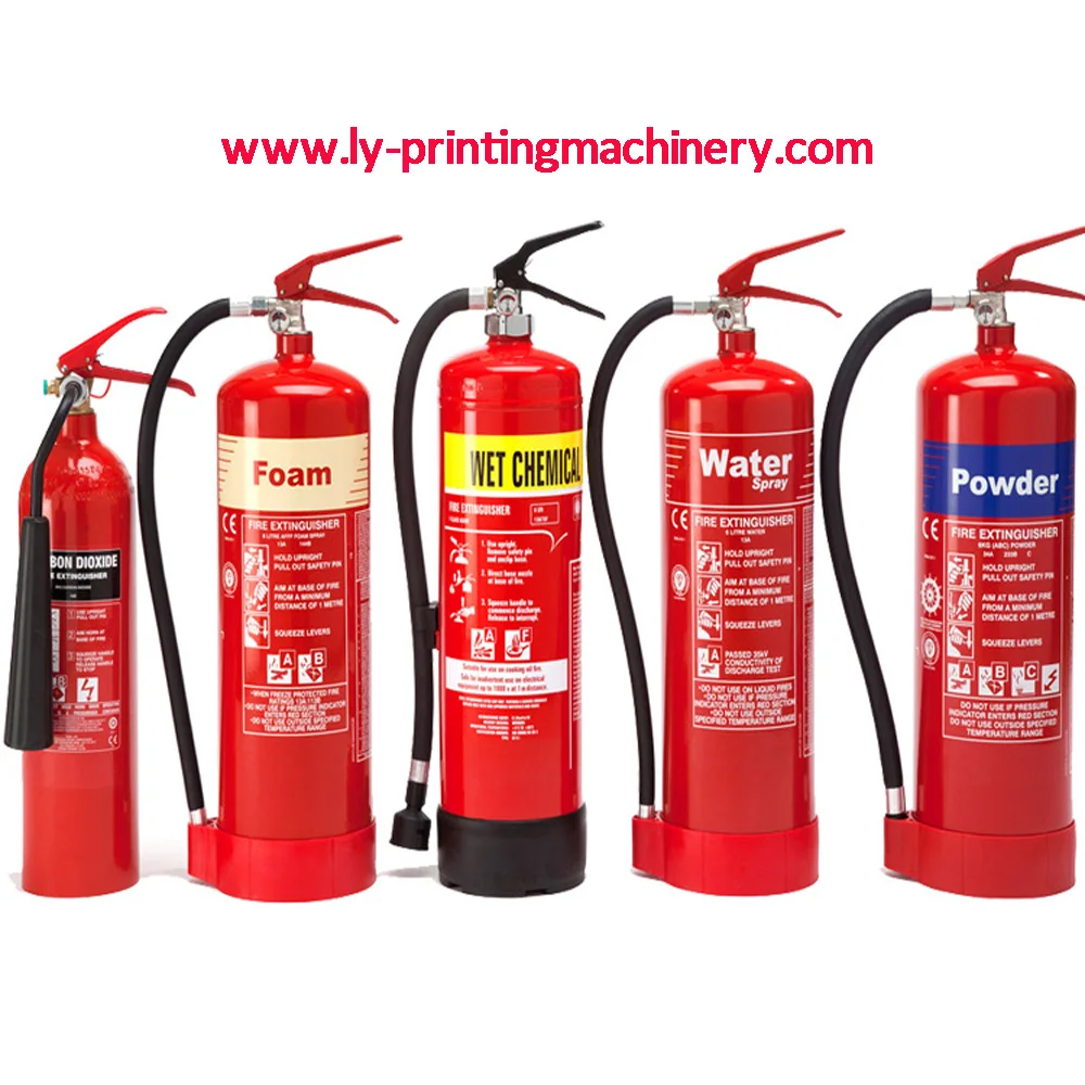 Serigrafia printing machine for fire extinguisher design printing