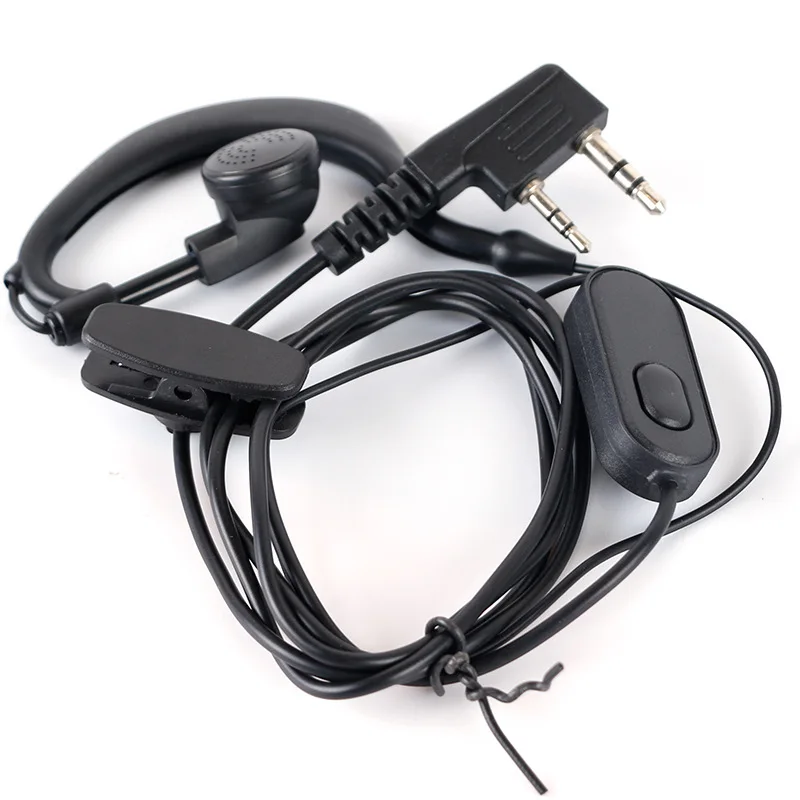 Baofeng walkie talkie air duct headset noise reduction anti-radiation in-ear headset suitable for UV5R/82/UV2