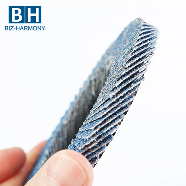 4.5 Inch 115mm 4 Inch 125 mm P60 Nylon Back Fiberglass Back Zirconia Flap Disc for Polishing Stainless Steel