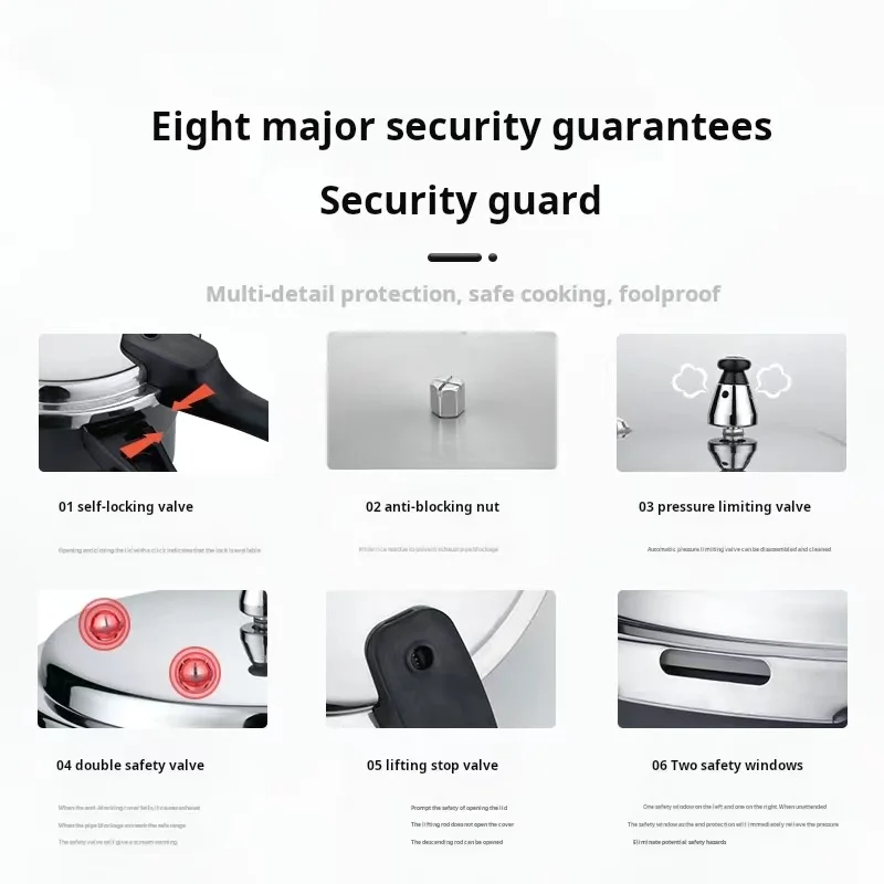 Safe cookware Multi-functional stainless steel pressure cooker cooker energy saving and time saving pressure cooker