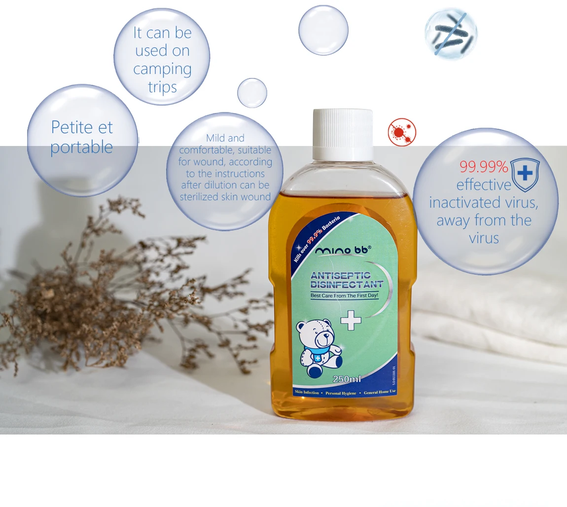 New Antiseptic Liquid Disinfectants FOR HOUSEHOLD SKIN CLOTHING