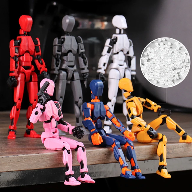 Высококачественная цветная 3D печатная креативная фигурка Счастливая кукла 13 подвижная шарнирная робота растущая в темно-зеленой игрушке