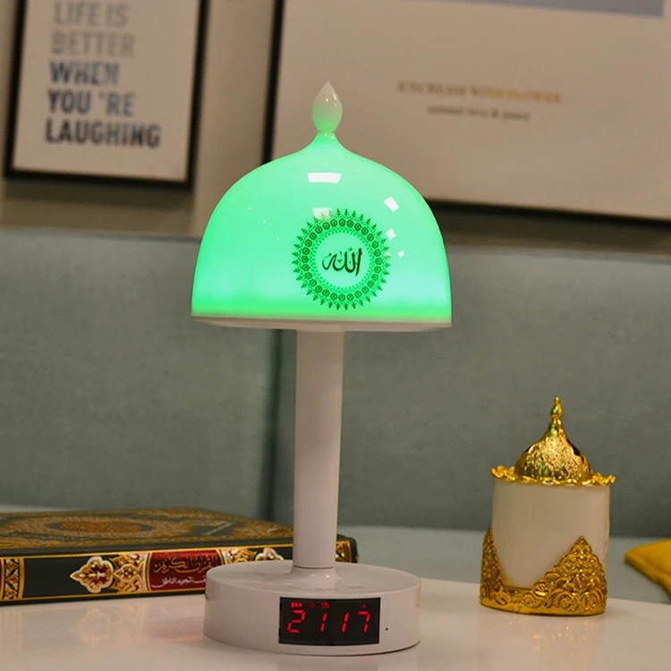 Беспроводная Сенсорная лампа sq999 для исламских часов, ночник с изображением Корана и колонки для мусульманских коранов