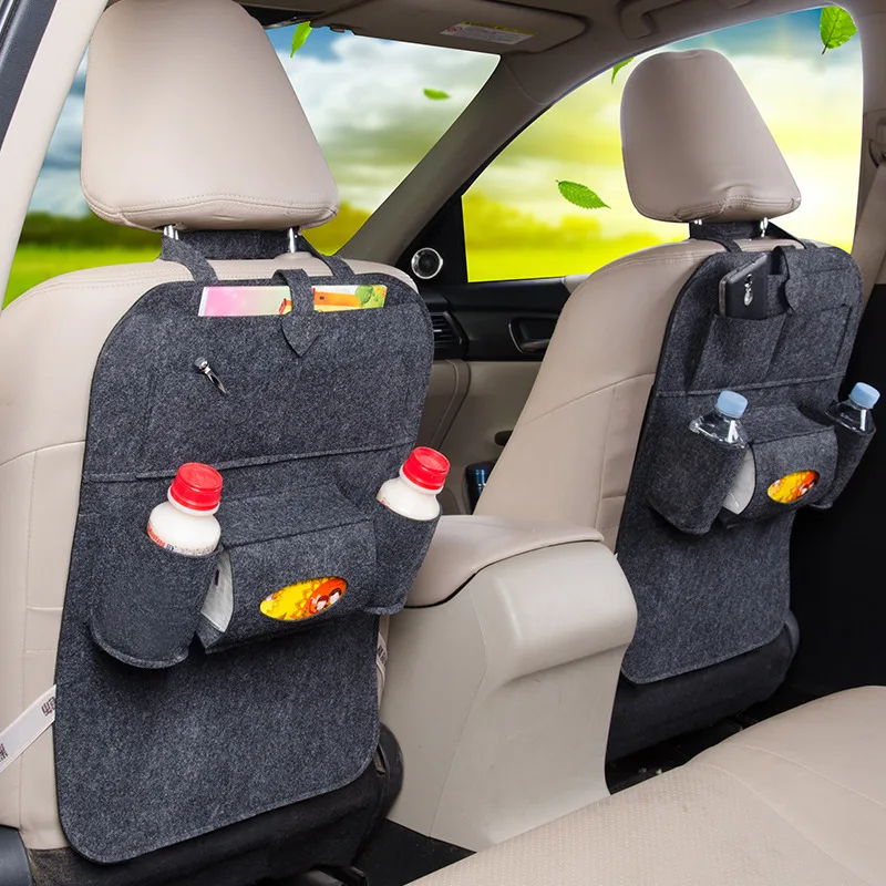 Felt car seat storage bag
