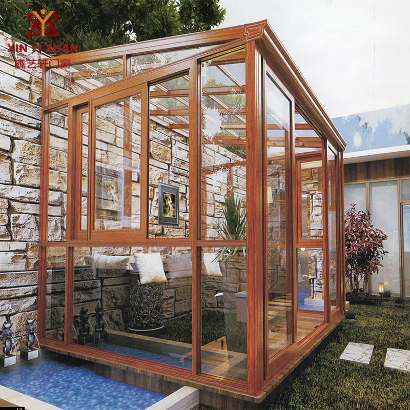 
Manufacturer of custom glass house design winter garden lowes sunrooms aluminum frame outdoor sunroom glass house 