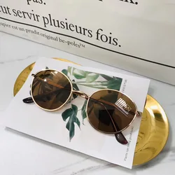 New Style Fashion Metal Frame UV400 Resin Children Polarized Kids Sunglasses