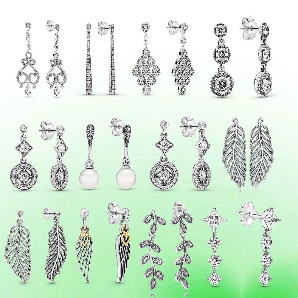 Elegant  925 sterling silver stud earrings for holiday gifts to family friends Dubai Silver Glitter party premium jewelry
