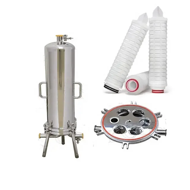 Tri Clamp SUS304 316L Filter Housing Sugarcane Juicer Machine for Beer Beverage or Sugar Cane after Juice Extractor