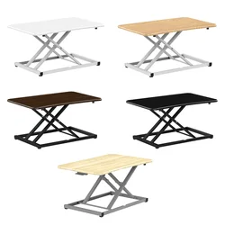 Cheap Office Ergonomic Adjustable Height Standing Laptop Table Computer Folding Sit To Stand Desk Adjustable