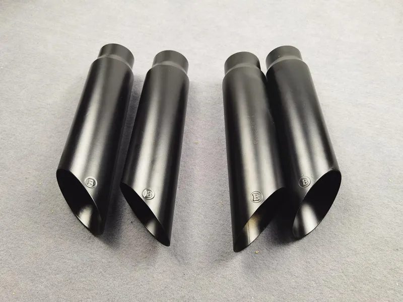 1 Set Black 305 Stainless Steel Muffler Tailpipe Exhaust System For G Class W463 G500 G55 G63 Car Styling MUffler Tip Nozzles