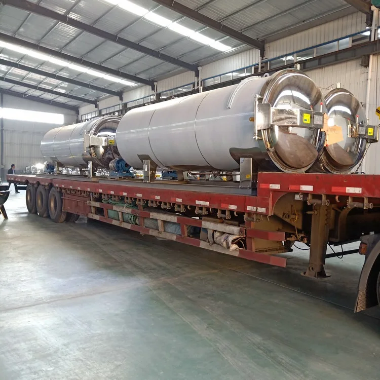 Food Industry horizontal electric steam heating canned food  retort Spray type high pressure sterilization autoclave Sterilizer