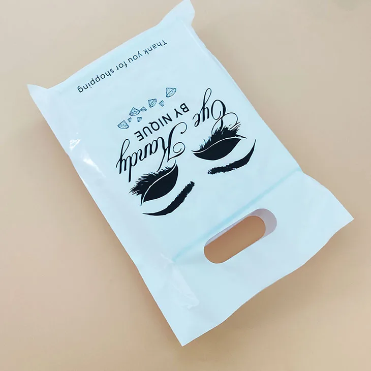 Durable Die cut bags Company Packaging Plastic Shopping Bags Weather-proof Customized Logo