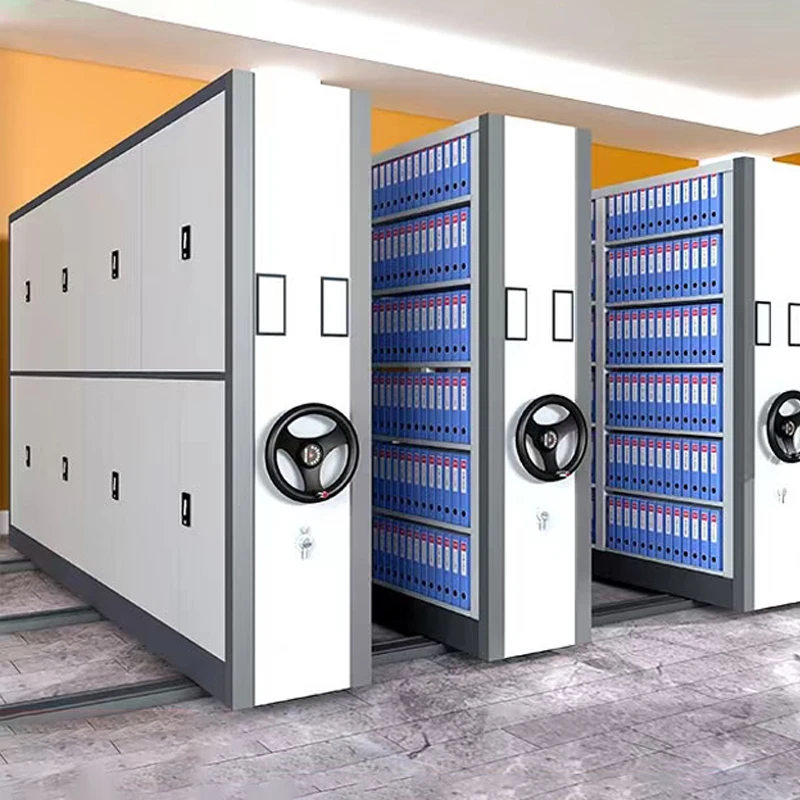 File Cabinet Library Furniture Mobile Shelving Archives Compactor System Archive Units Shelf Dense Racks Movable Compact