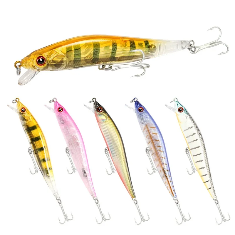 Artificial Fishing Lures Wholesale 10.2g 100mm Minnow Lure Rattling Hard Bait Sea Bass Fish Wobbler Saltwater Lures