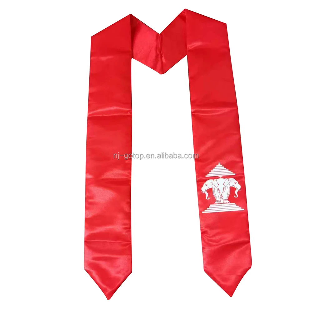 High Quality Graduation Stole Sash Trinidad Tobago Flag Graduation Country Flag Graduation Stole for International students