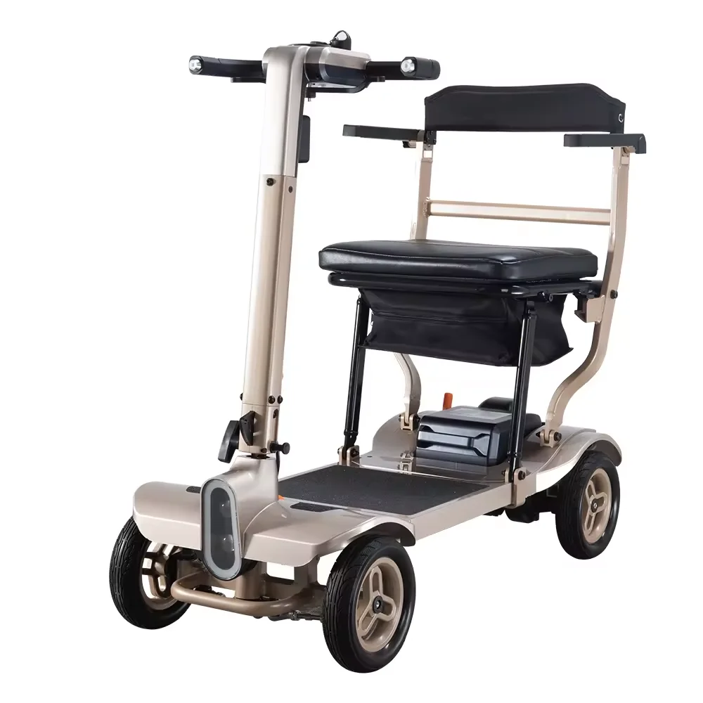 Mobility Scooter Elderly 4 Wheel Electric Portable Lightweight Folding Adult Electric Mobility Scooters with LCD Screen