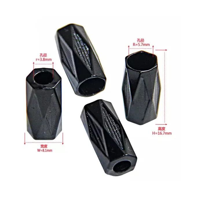 Fashion Flat Decorative Elastic Cord  Zinc Alloy Engraved Custom Bell Stopper  with Metal Ends