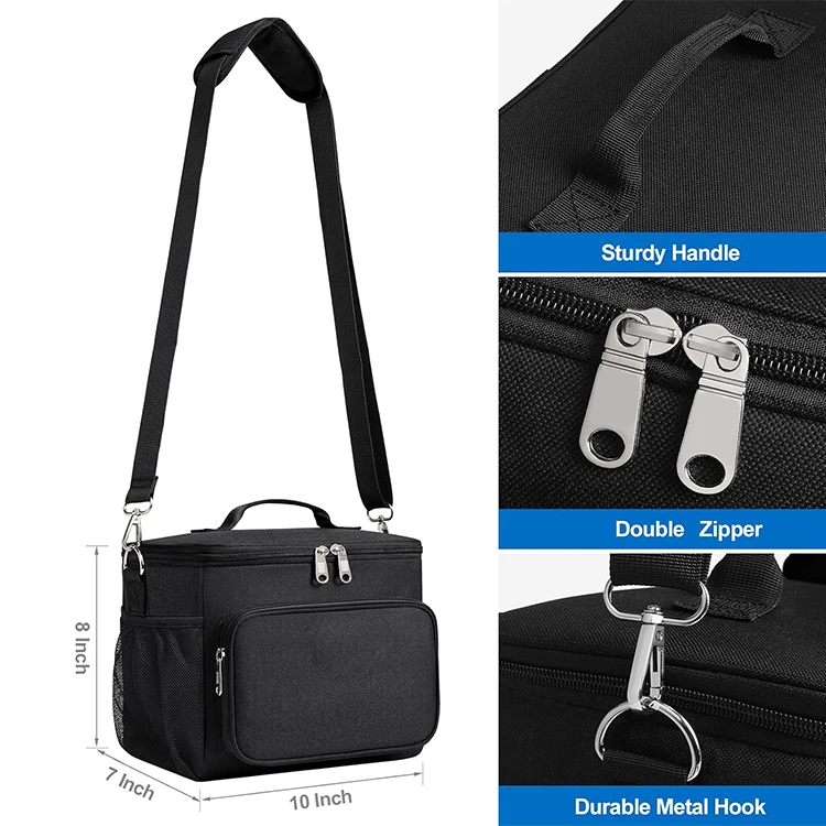 Portable Picnic Insulation Bag Custom Logo Cooler Lunch Thermo Bag Pouch School Food Storage Bags for Student