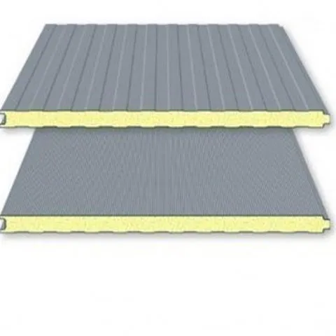 100mm rock wool panel color steel rock wool sandwich panel
