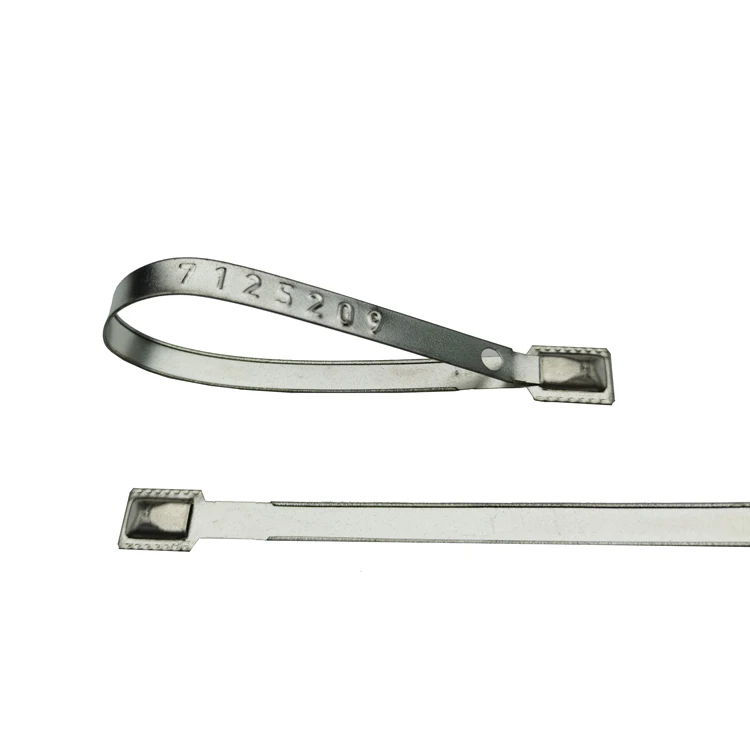 US-MS01 ISO 17712 Certified Metal Strap Seal Embossed Tamper Proof Metal Security Seals