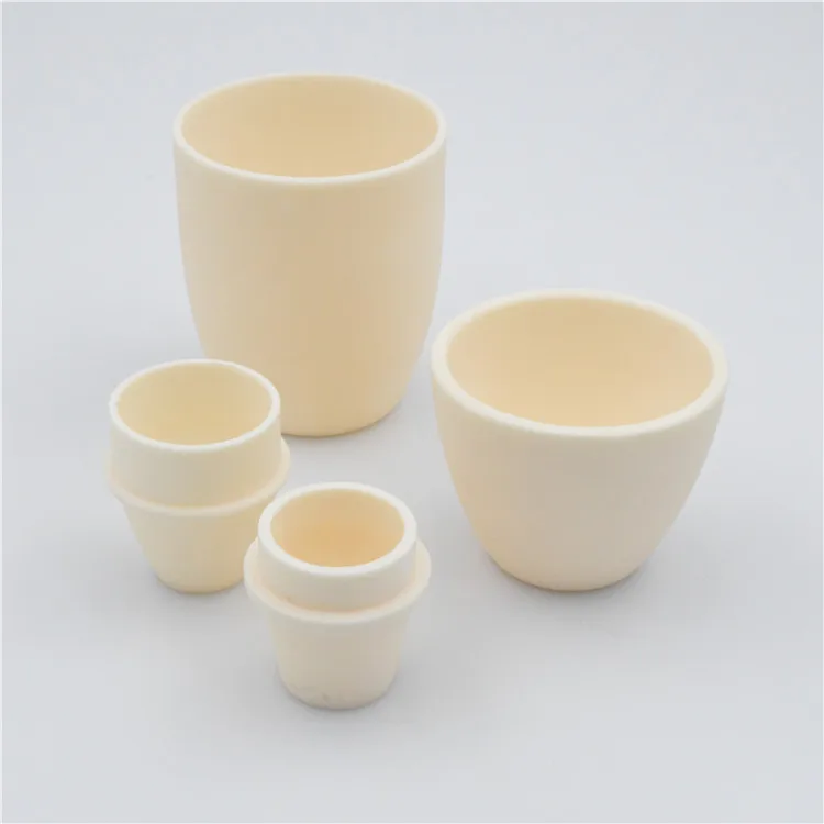 Cylindrical / Alumina / AL2O3 / Aluminum Oxide Ceramic Crucible / For Melting Glass / Metals / Chemicals