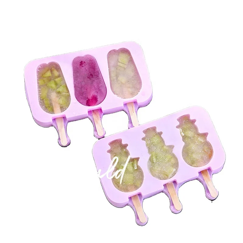 A2760 ice cream mold ice cream home silica gel ice shelf homemade Popsicle mold Popsicle grinding tool