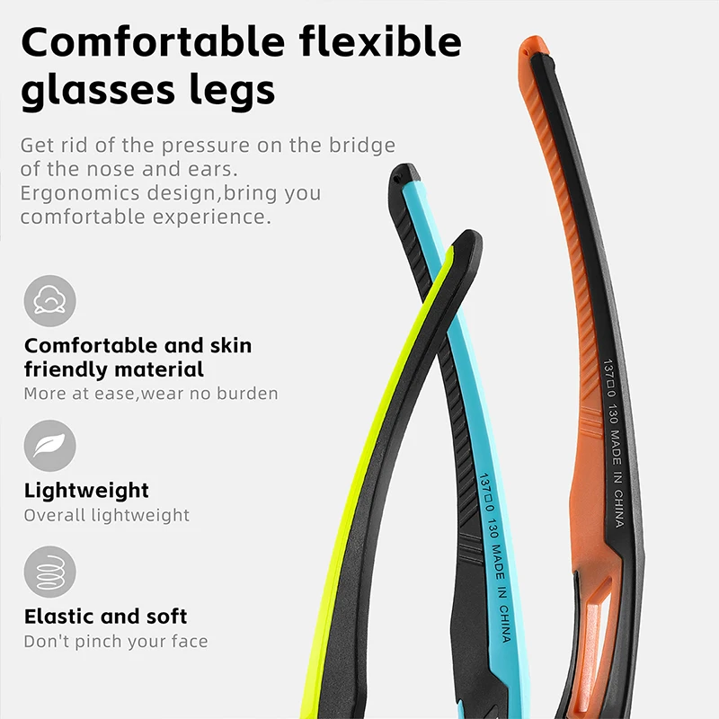 WEST BIKING Bicycle Cycling Running Fishing Outdoor Sports Photochromic Polarized Glasses UV Protection PC Lens Sunglasses