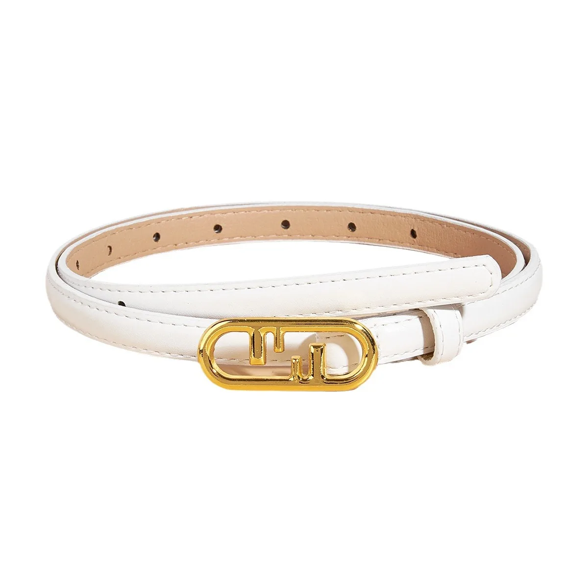 New Design Double F Fashion Casual Buckle Leather Belt Fashion Real Leather Belts For Women