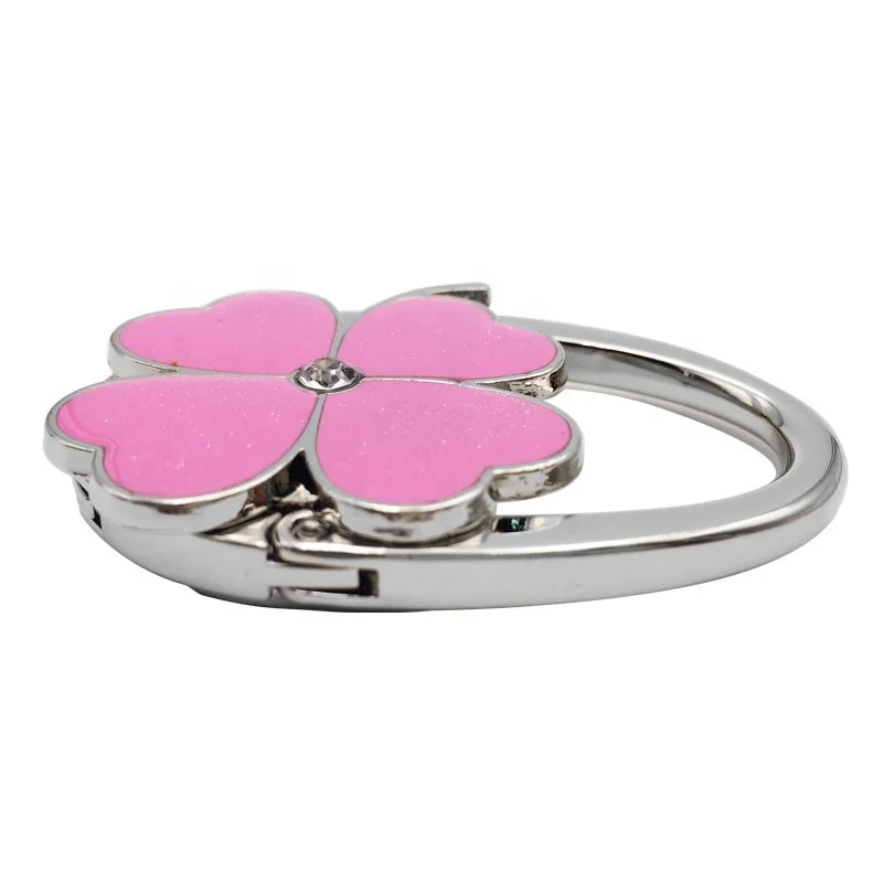 Best Selling Clover Bag Hanger Hook Colorful Factory New Model Clover Bag Hanger Buckle For Promotional Gift