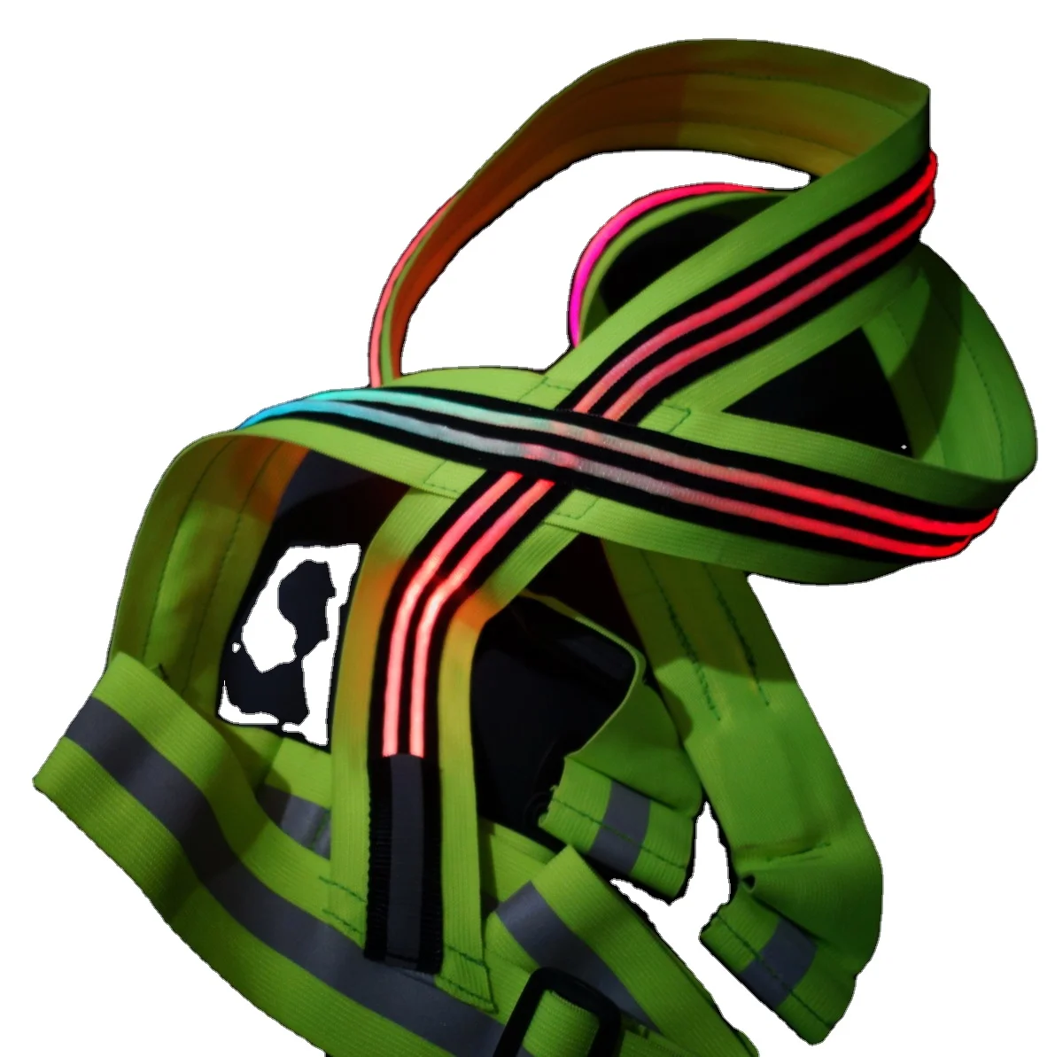 RGB light LED optical fiber safety harness
