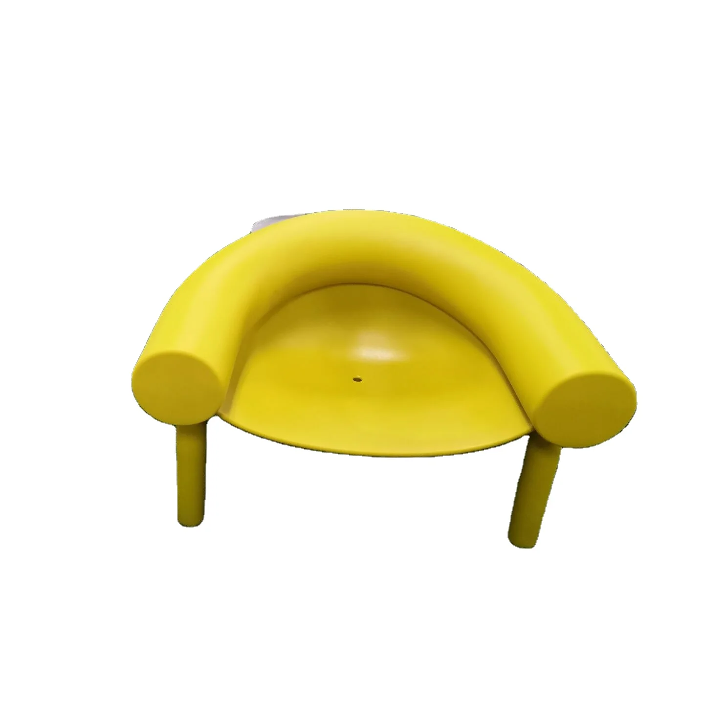 Outdoor indoor living room furniture horseshoe PE plastic garden armchair leisure chair