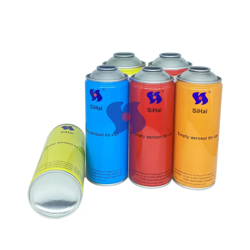 Wholesale Customized Size Printing Empty Aerosol Can Paint Spray Can butane gas canister and gas can
