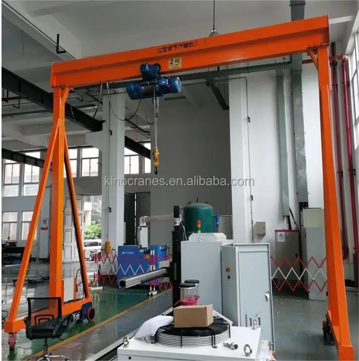 Kenancranes Industrial Single Beam Trackless Electric Simple Gantry Crane