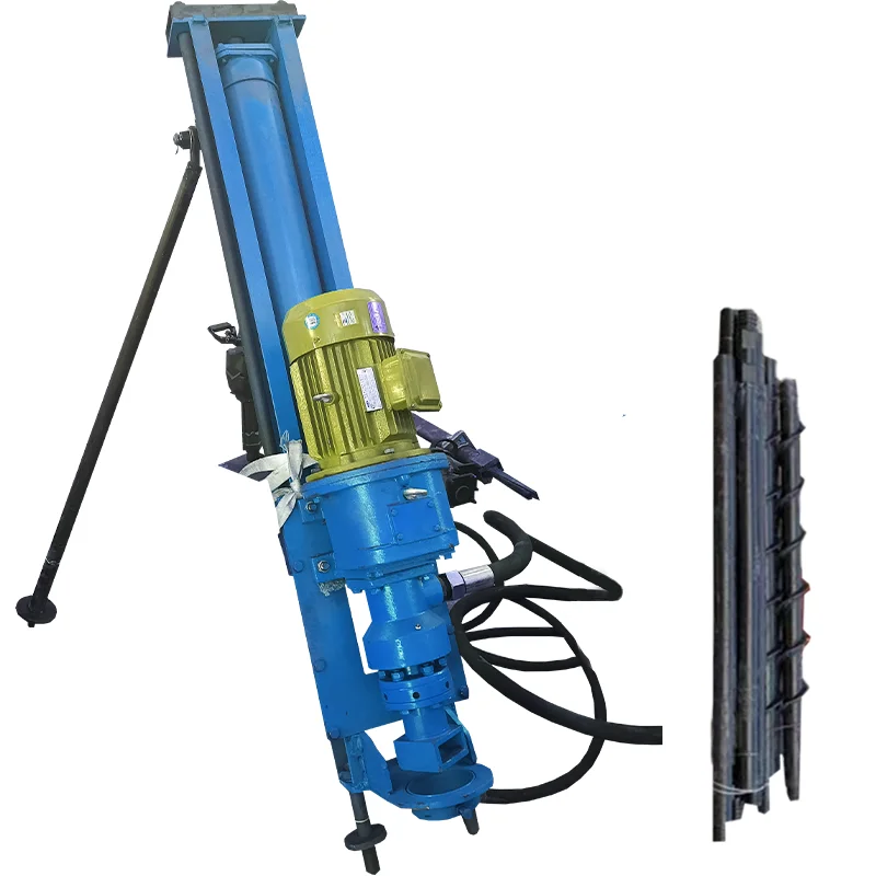 Portable 20m drill depth ZDD100 DTH blasting drilling rig machine used in open mining