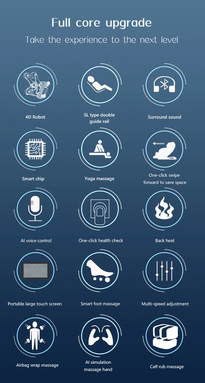 8D Smart chip Massage Chair 0 gravity with Payment System full body Massage Chair Zero Gravity Massage Chair in China Body 150W