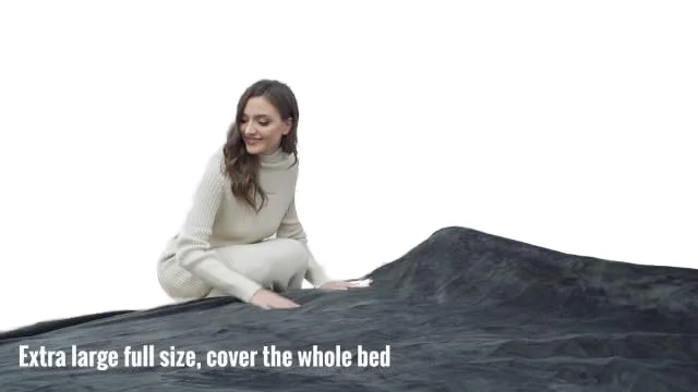 62 by 84 inch Twin Size Electric Blanket Heated Throw Home Office Use & Machine Washable Electric Blanket