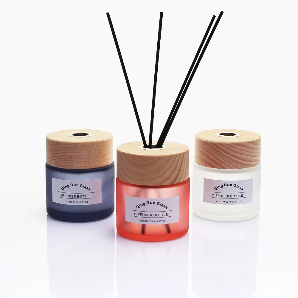 Custom Luxury 100ml 150ml 200ml Essential Oil Aromatherapy Aroma Diffuser Bottle Empty Amber Glass Reed Perfume Diffuser Bottle