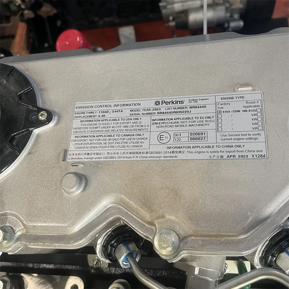 New 1104D-E44TA Complete engine motor C4.4 Diesel engine assembly for Perkins