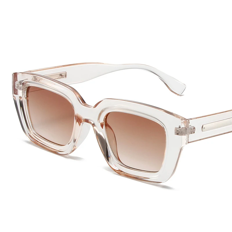 New Trendy LB1002-3Polarized Driving Sunglasses Square Thick Transparent Frame Fashion Y2K Sunglasses Women Premium Sun Glasses